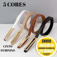 Cinto Feminino Fino Elegante – Combina com Todas as Peças