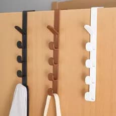 Cabide Suporte Para Porta Com 5 Ganchos Para Pendurar Da Porta/Bolsas/Chapéus/Acessórios