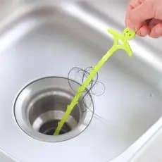 Desentupidor Coletor De Cabelos Para Pia Ralo Banheira Lavabo Plástico 51cm