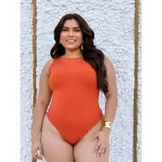 Body Maio Feminino Praia Natação Piscina Hidroginastica P M G Com Bojo Tecido Grosso