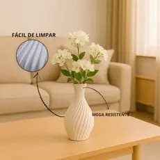 Vaso Decorativo Espiral de Plástico Sofisticado Premium – Decore com Estilo e Inovação Sua Casa!