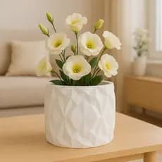 Vaso Decorativo Aurora de Plastico Resistente, Para Decorações com plantas ou flores.