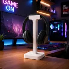 Suporte para Fone Headset Universal Gamer Organizador de Mesa Design Minimalista