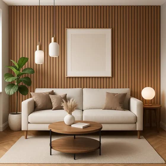 Kits Cabeceiras MDF Ripado Modular Adesivo Cama Solteiro Casal Queen King