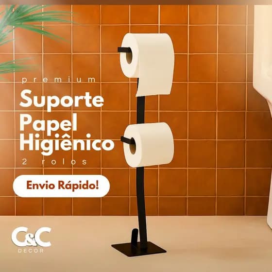 Porta Papel suporte papel Higienico De Chão não fure sua parede Parede Lavabos E Banheiros
