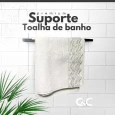 SUPORTE PORTA TOALHA TOALHEIRO DE BANHO