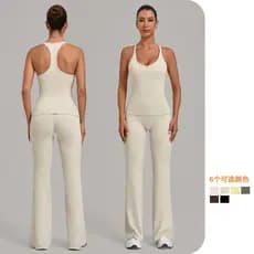 SHAMZU Cross Back Yoga Set Feminino Almofada No Peito Sutiã Anti Choque Cintura Cruzada Fitness Sportswear