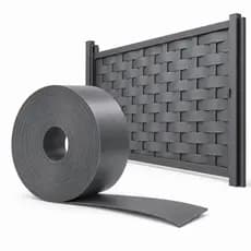 Protetor portão fechamento premium Cinza 50m 25m 10m 5m x 7cm