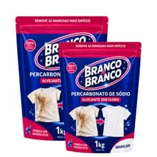 Percarbonato sodio 100% puro original tira manchas roupas brancas e coloridas granulado 2kg 1kg 500g