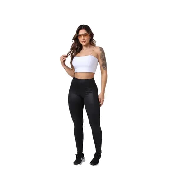 Calça Legging Montaria Feminina Cintura Alta Felpada Modeladora