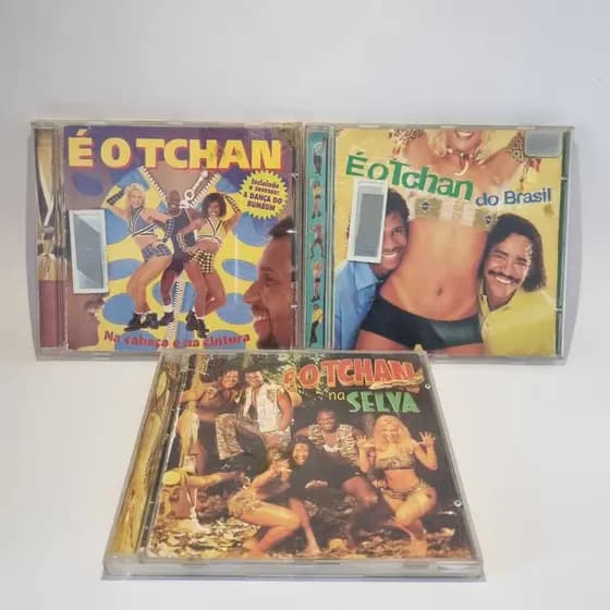 CD É O TCHAN - 3 CDS - É o tchan na selva; É o tchan do Brasil e É o tchan na cabeça e na cintura
