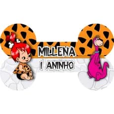 Adesivo OssinhoPedrita-Formato Ossinho Personalizado
