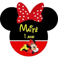 Adesivo Minnie-para Tubete MINNIE-Minnie Rosa-Minnie Vermelha