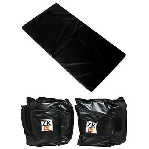 Kit –  PAR Caneleira 5kg + Colchonete 90x40cm - Preto