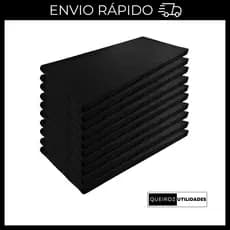 KIT 10 COLCHONETES PRETO ACADEMIA / YOGA / PILATES / ACADEMIA / ESPUMA