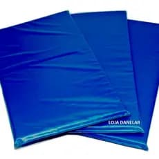 Kit 3 Colchonete Academia / Yoga / Pilates - 90x40x3cm - Azul
