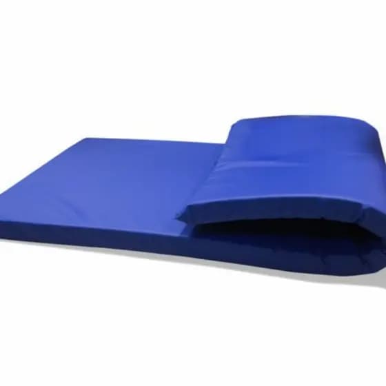 COLCHONETE ACADEMIA / YOGA / PILATES - 90x40x3cm - DUPLA COSTURA TRAVETADA - AZUL