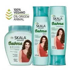 kit Skala Babosa Potão Creme para pentear 1kg + Shampoo 325ml e Condicionador 325 ml