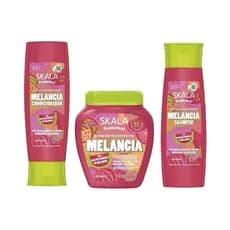 Kit Completo Skala Frutástica Melancia Shampoo e Cond 325ml + Creme de Tratamento 1kg