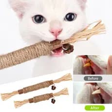 Brinquedos De Gato Silvervine Stick De Mastigar Pet Snacks Sticks Coisas Naturais Com Catnip Para Gatos Gatinhos