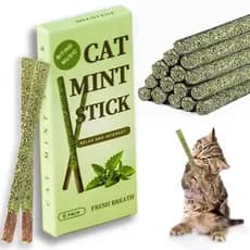 6 Varas/Caixa Gato Mastigar Brinquedos Naturais Silvervine Catnip Gatinhos Limpeza Dos Dentes Seguro Vara Tratar Para