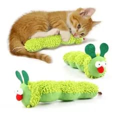 Gato Mastigar Brinquedos Caterpillar Catnip Molar Brinquedo Silvervine Teaser Interação Boca Limpa Gatinho Suprimentos