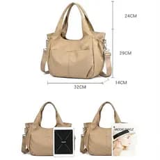 bolsa feminina de Nylon bolsa de ombro e mão impermeável de grande  capacidade