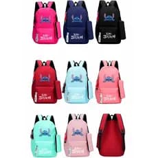 mochila com estojo unissex pra escola impermeável e leve