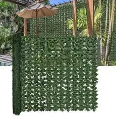 Muro Inglês Jardim Vertical Artificial Parede de Folhagem Artificial Ficus Decoração 3x1 Metros