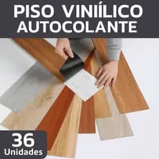 Kit 36 Piso Vinilico Auto Colante Revestimento 5m² Madeira VIntage 91x15cm