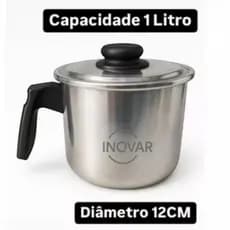 Caneco de Café Fervedor Leiteira 1L Alumínio Polido - Resistente e Eficiente
