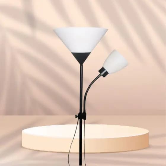 Luminária Pedestal Dupla De Piso/Chão Ambientes e Decoração