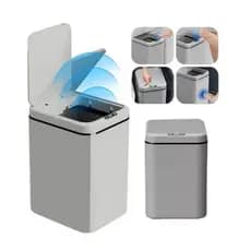 Lixeira Automática Inteligente 17/20 Cinza Litros Anti Odor Sensor Banheiro Cozinha Casa Escritorio