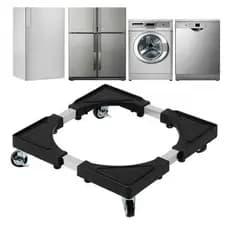 Suporte com rodas para Máquina de Lavar Geladeira Fogão Fácil Limpeza Rodinhas