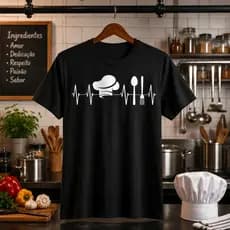 camiseta cozinheiro batimentos chefe de cozinha Camisa cozinheira chef