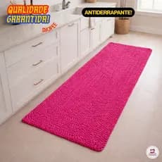 Tapete Passadeira Antiderrapante 1,40x0,50 Cozinha Corredor Emborrachado Lavável