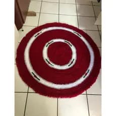 Tapete Para Quarto De Florzinha Redondo Antiderrapante