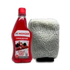 Kit Limpeza Automotiva Carro e Moto 1 Shampoo + 1 Luva de Lavagem