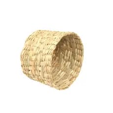 Cachepô Flor Taboa Organizador Fibra Natural Decorativo