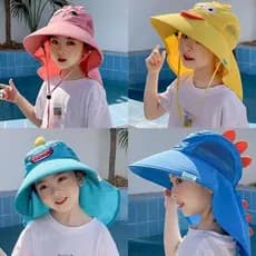 Chapéu Bucket Infantil Praia Piscina Viagem Proteção Solar