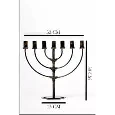 Candelabro Castiçal 7 Velas Menorá Judaico Israel