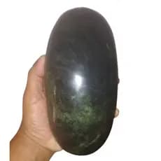 Pedra para Massagem Verde com Hematita Makawee Lapidada