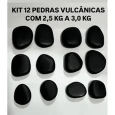 Kit 12 Pedras Vulcânicas  2,5 a 3 Kg