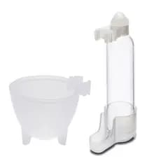 KIT Bebedouro e comedouro para Aves Pássaros em Geral