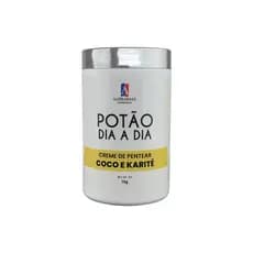 Creme de Pentear Potão Dia a Dia Manteiga Capilar Coco e Karité 1kg