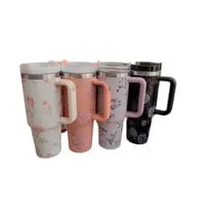 Garrafa Copo Térmico De Inox Grande Capacidade 1200ml Flor L31