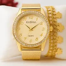 Relógio Feminino Analógico Ajustável Elegante uso Diário Sem Caixa