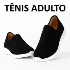 Tênis Meia Feminino Calce Fácil Slip On Confortável Ortopédico Leve Casual Trabalho Caminhada Lazer