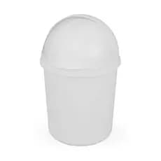 Lixeira Plástico Retrátil Branca 7,3l Cozinha Banheiro Faxina Lavanderia Design Moderno