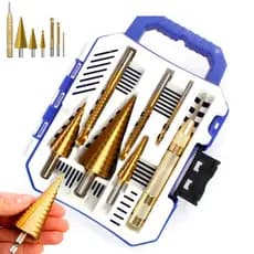 Kit Broca Escalonada Aço Jogo Profissional 7 Peças 4 A 32mm